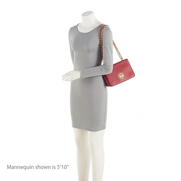 Tory Burch Leather Britten Small Shoulder Bag used 
Red color. - Picture 4 of 12